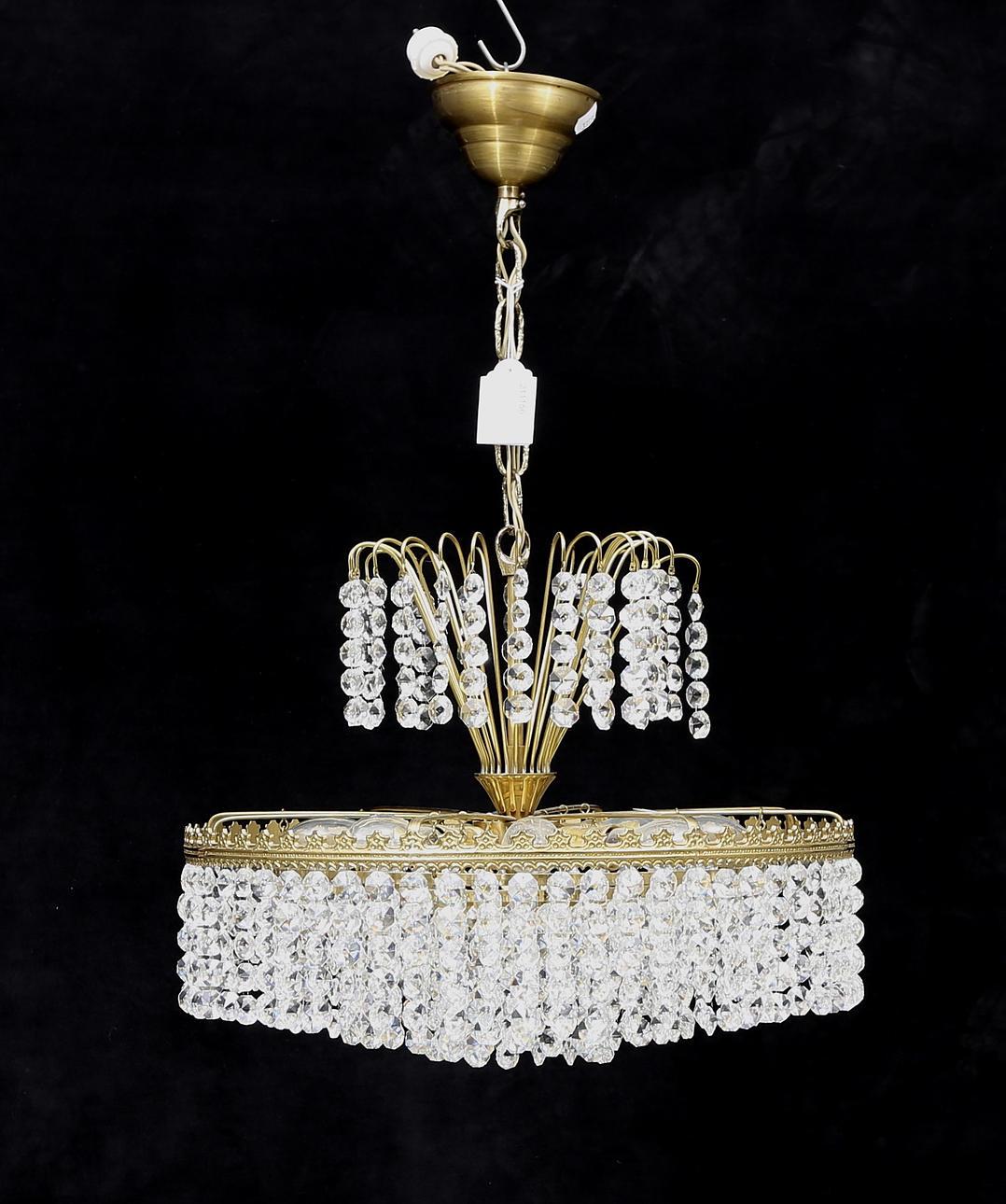 TAKLAMPA, 1900-tal, total höjd ca. 65 cm.