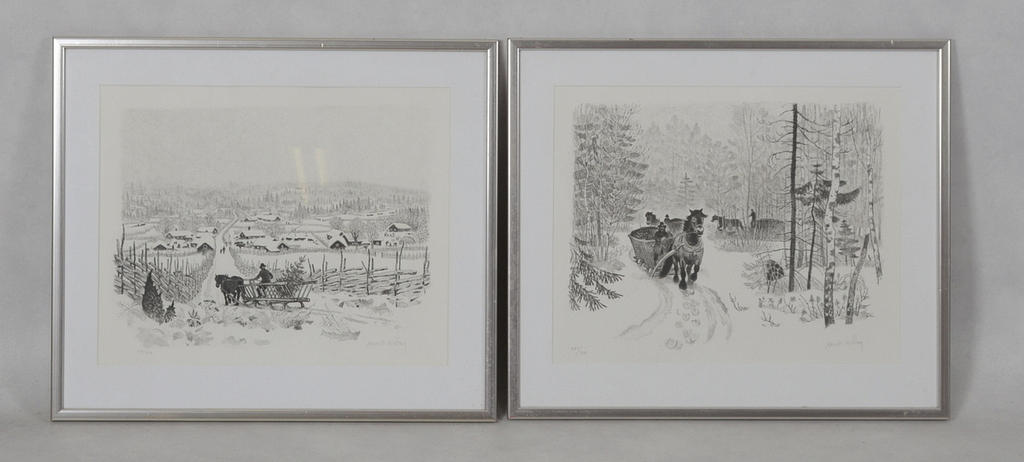 HARALD WIBERG. Litografier 2st.