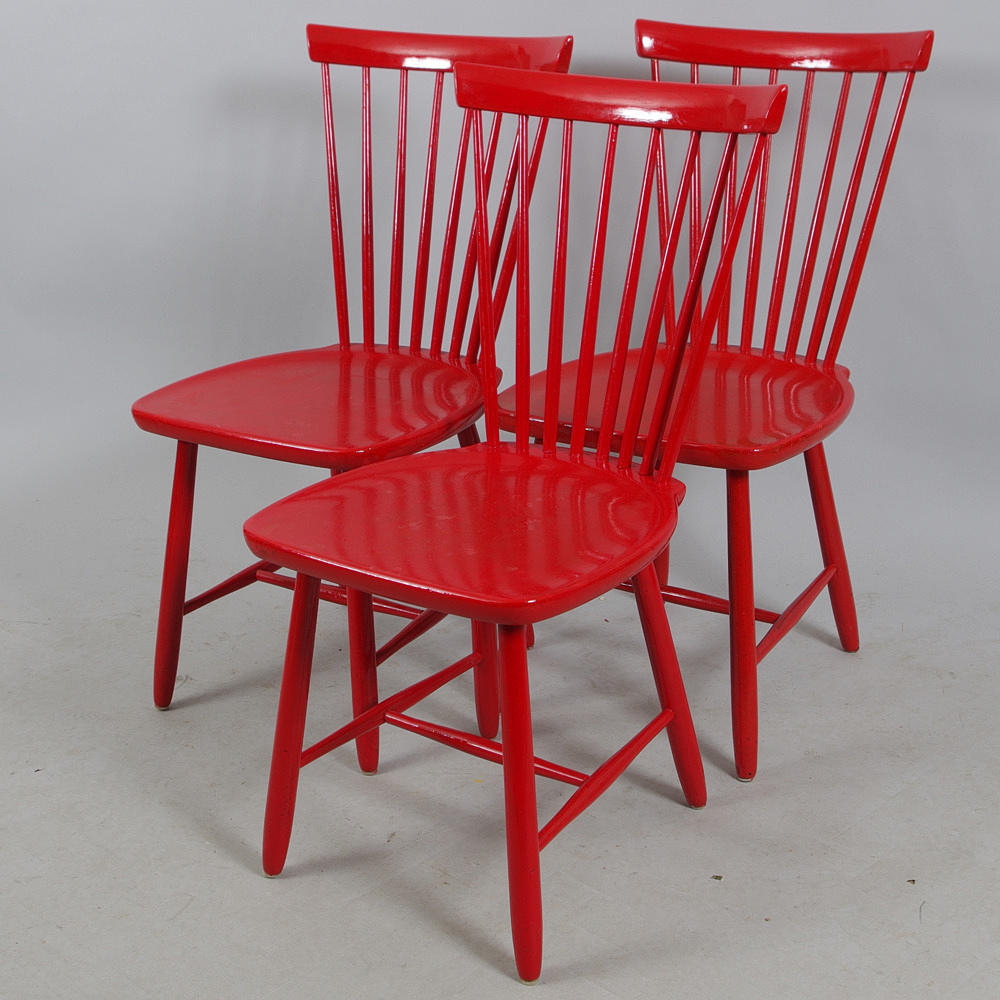 STOLAR, 3 stolar, "Lilla Åland", design Carl Malmsten.