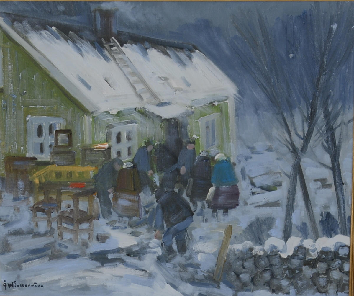 ÅKE WICKSTRÖM. Olja på duk.