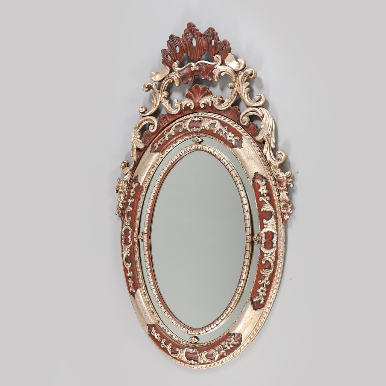 MIRROR, rococo style, 19th century.