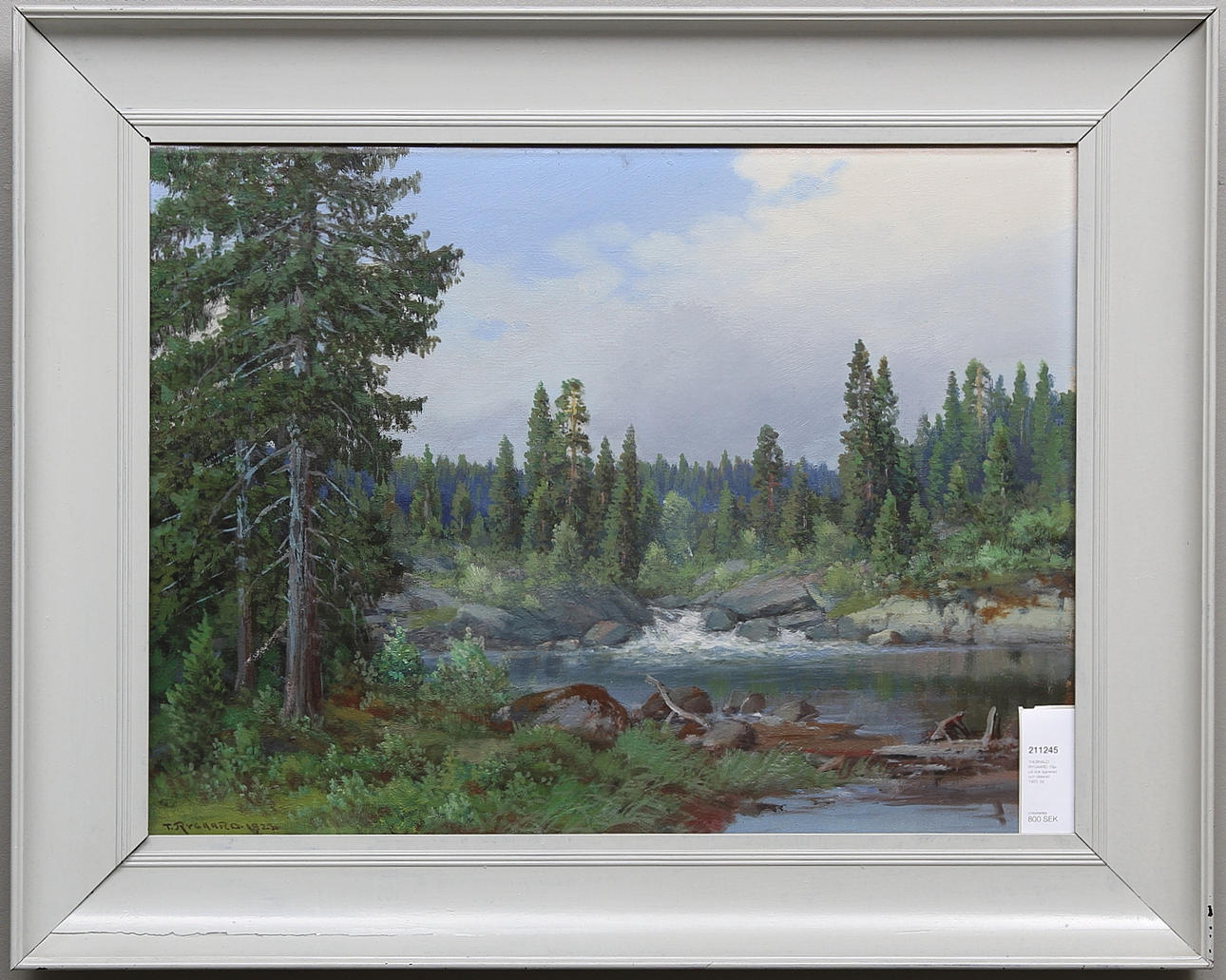 THORVALD RYGAARD. Olja på duk signerad och daterad 1923.