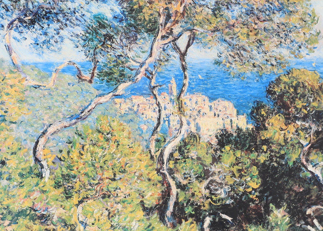 CLAUDE MONET. vista al mar, imprimir.