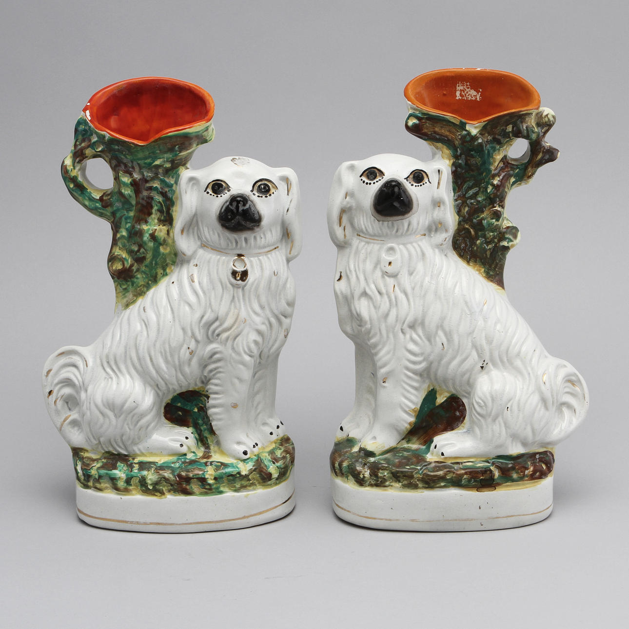 VASER, ett par, flintgods, Staffordshire, England, 1800-talets andra hälft.