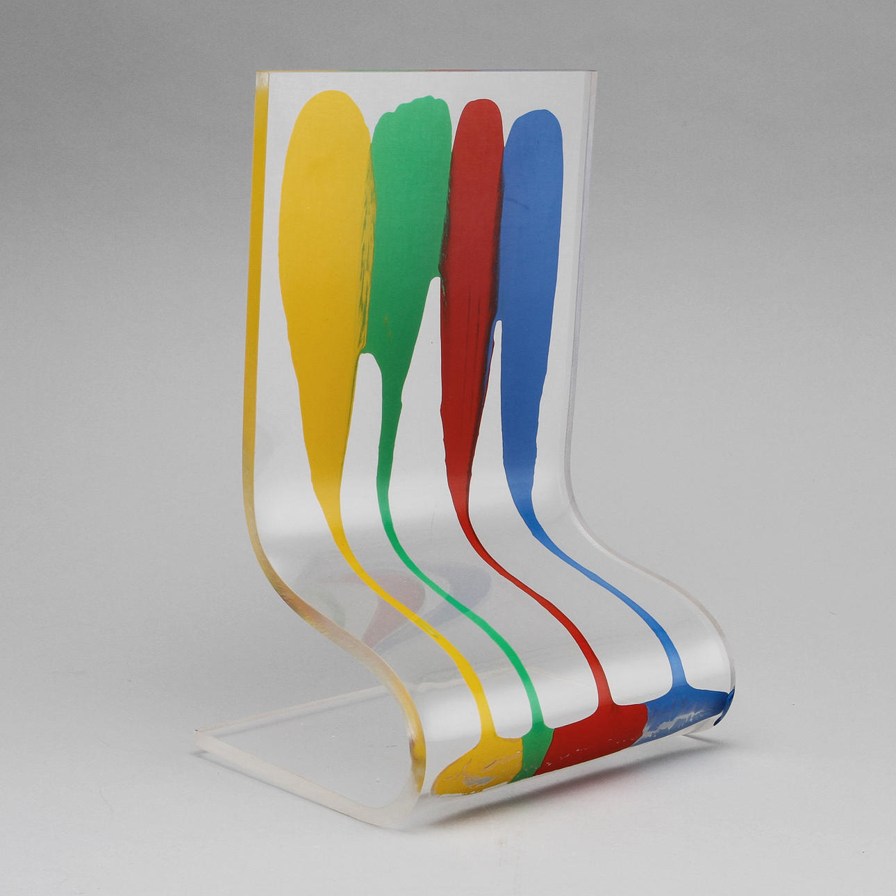 JAN NALIWAJKO. Skulptur, bemålat plexiglas, signerad och daterad 1994.