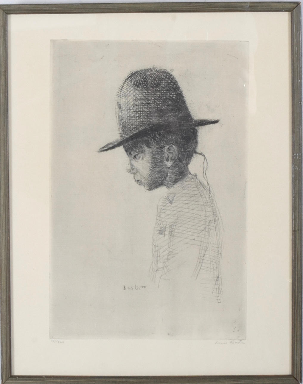 LOUIS BASTIN. Etching.