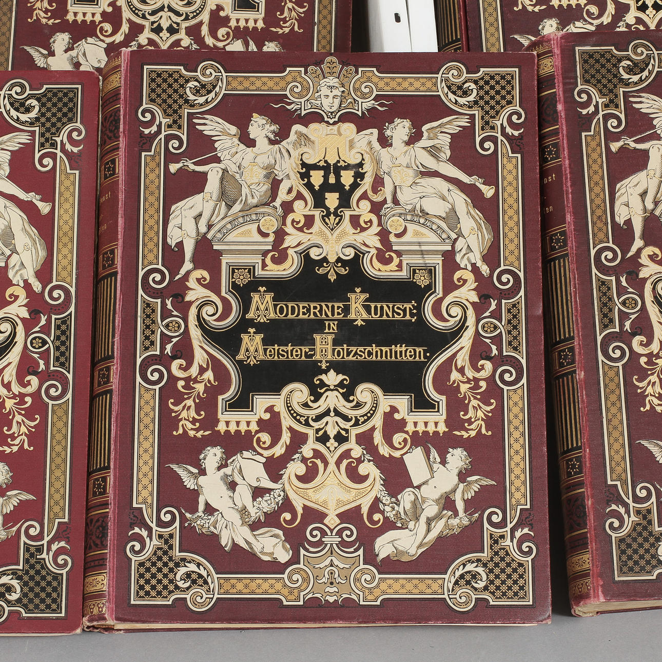 KONSTBÖCKER, 18 st, "Moderne kunst in Meister Holzschnitten", 1900-talets första hälft.