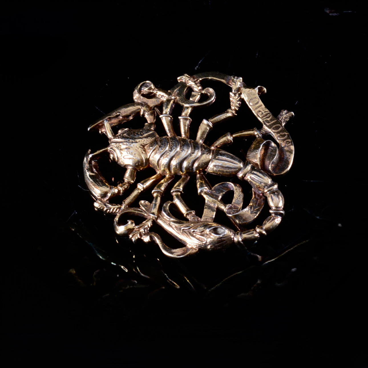 BROSCH, sterlingsilver, "Scorpio by Cini".