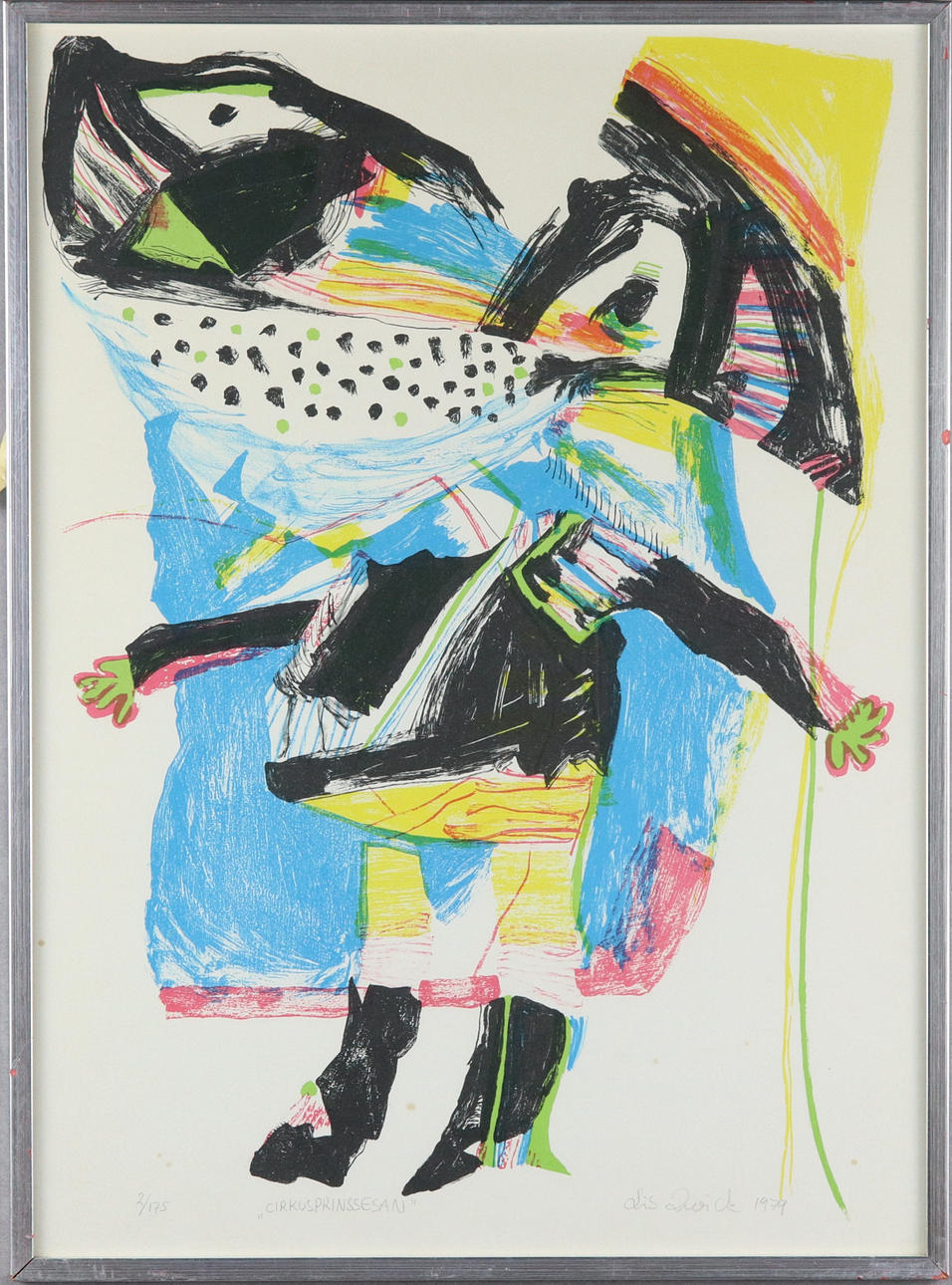 LIS ZWICK. lithograph, “The Circus Princess, signed, dated-79.