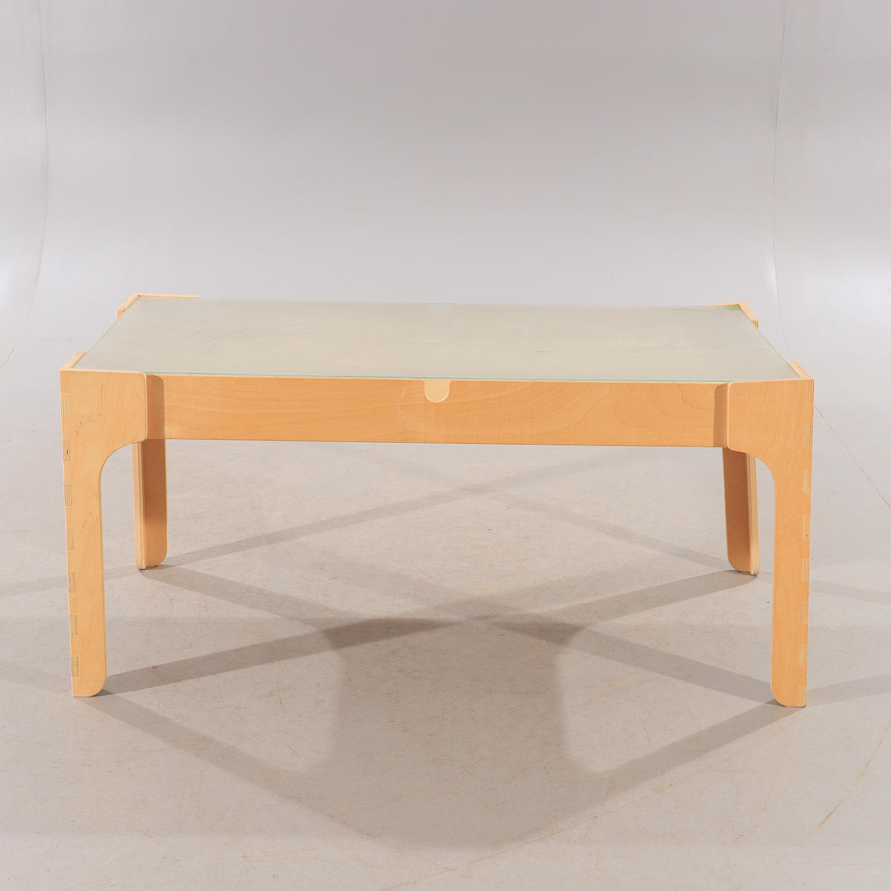 TISCH, Birke mit Glasplatte, Ikea.