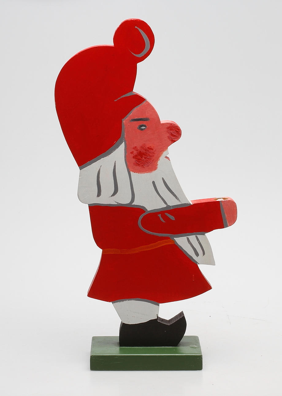 LJUSSTAKE, trä, troligen Nusnäs, etikettmärkt.