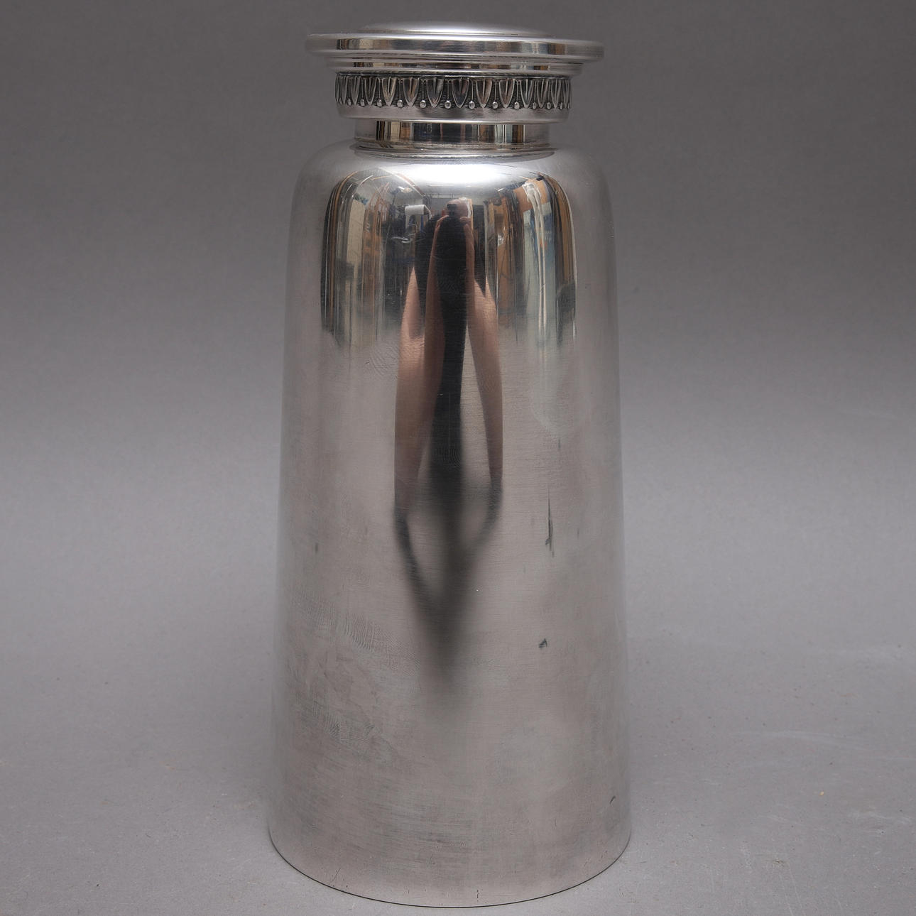 COCKTAIL SHAKER, nickel silver, GAB.
