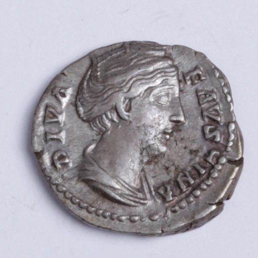 MYNT, silver denar, Faustina Senior.