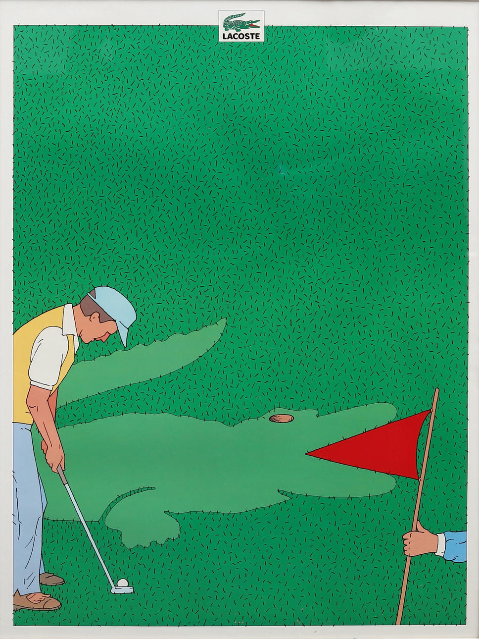 POSTER, offset print, Lacoste.