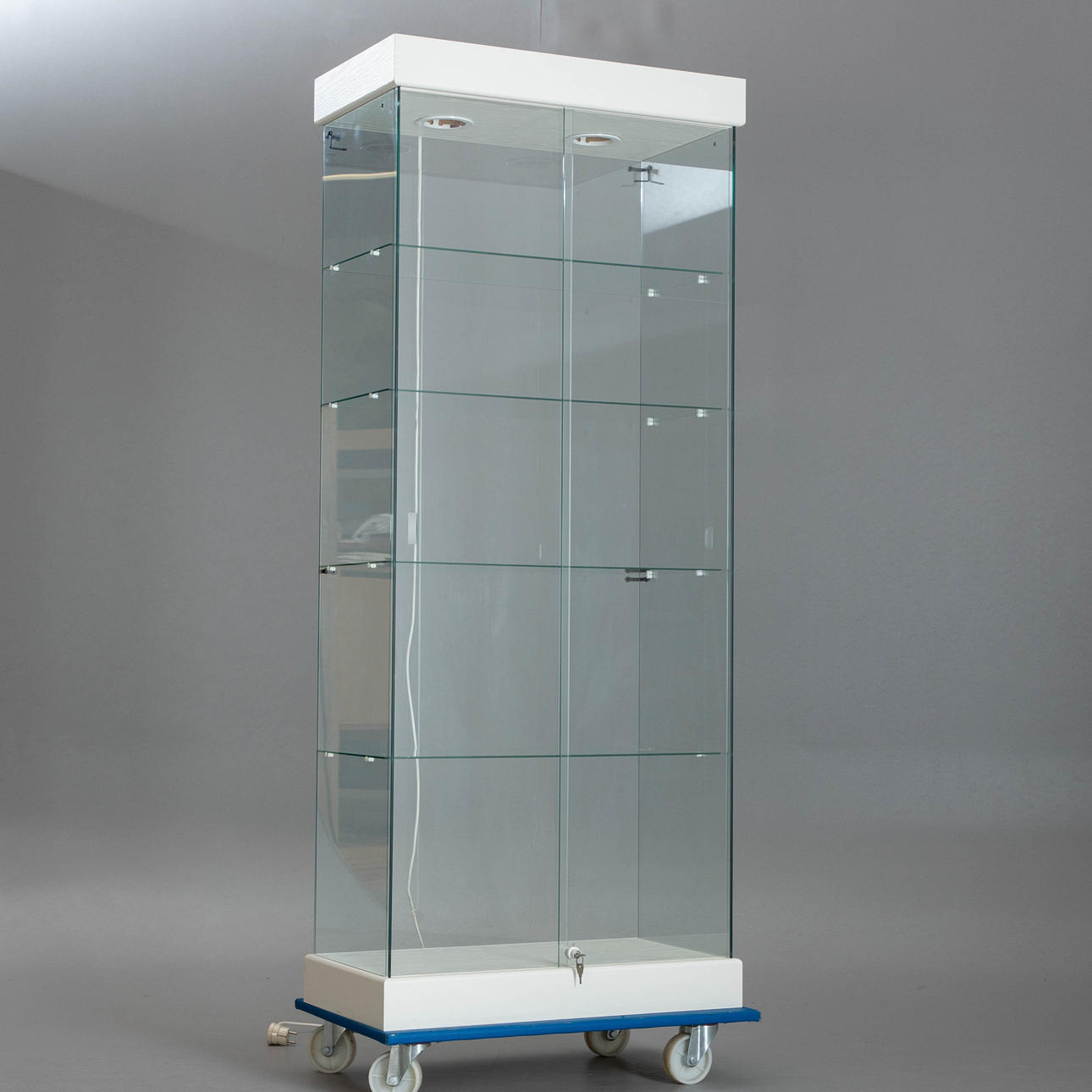 Samlarens displayskåp/glasskåp.