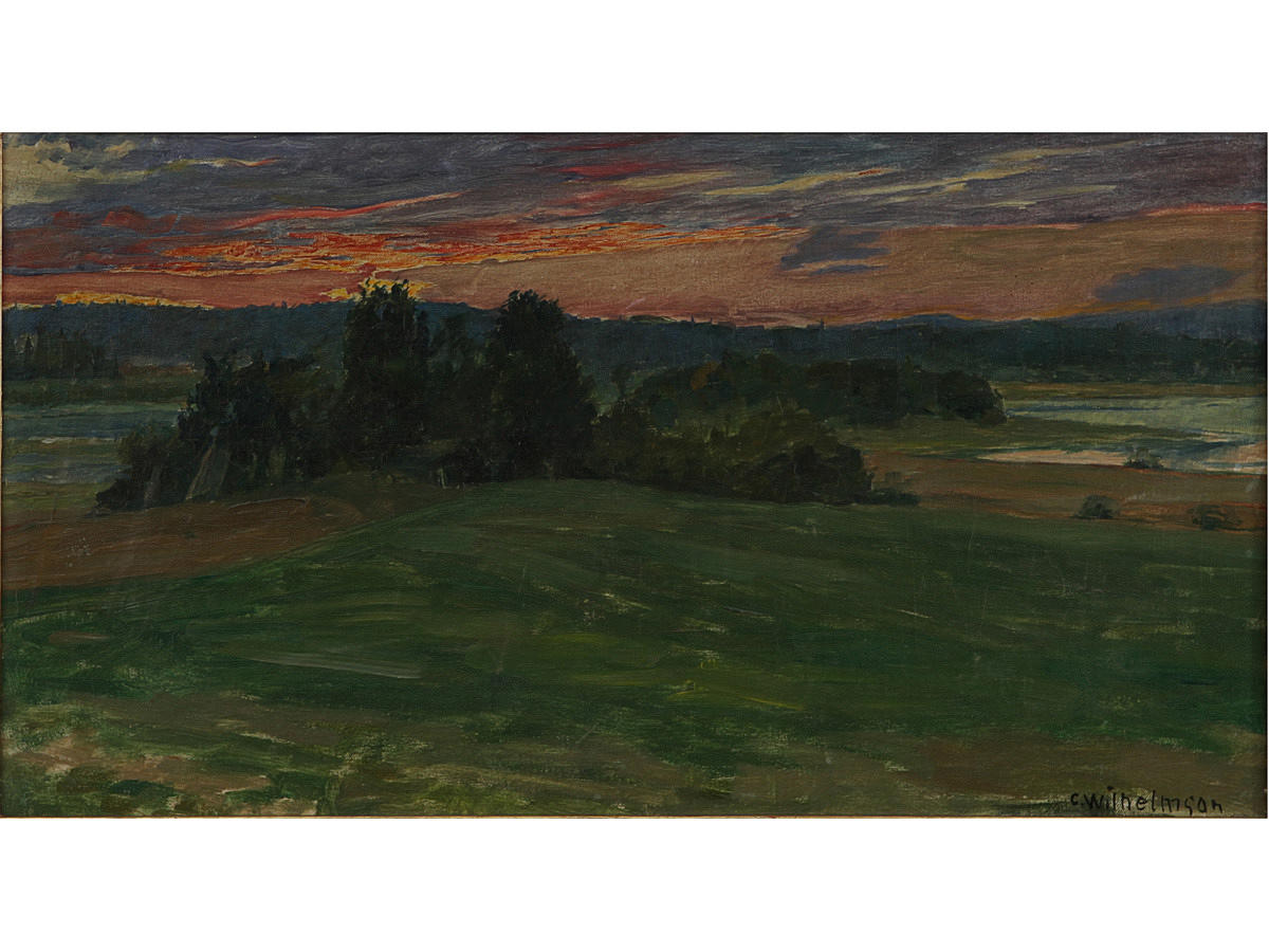 CARL WILHELMSON. Olja på duk. Signerad.