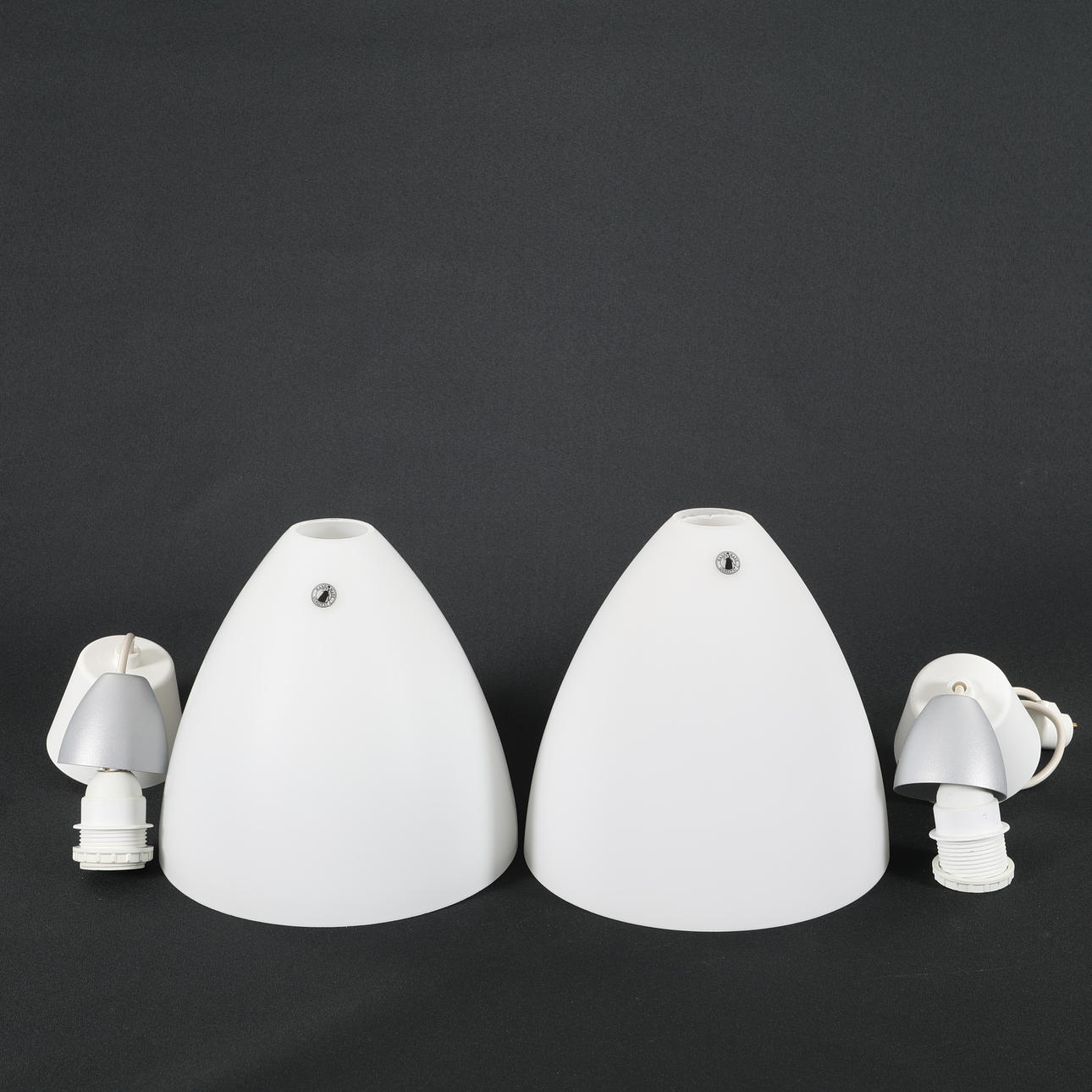 LOFTSLAMPER, 2 stk, glas, "Quintet", IKEA.