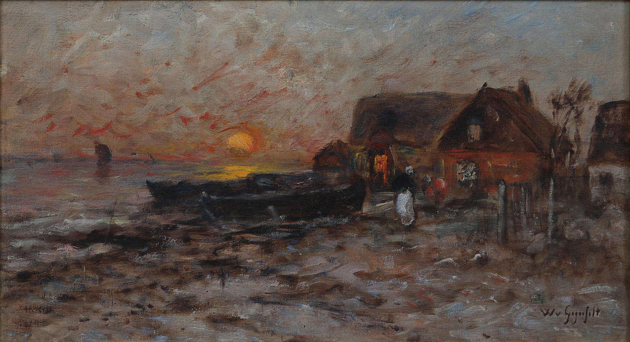 WILHELM VON GEGERFELT. Olja på duk. Signerad.