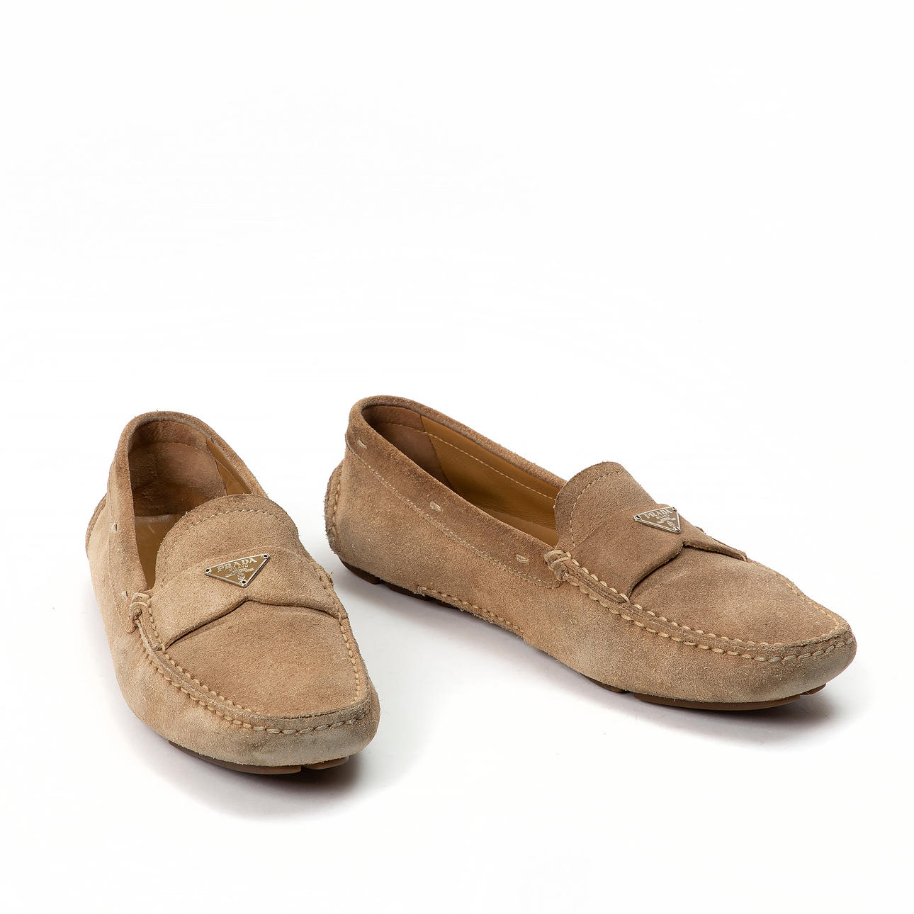 PRADA, sk. bil-skor, loafers.