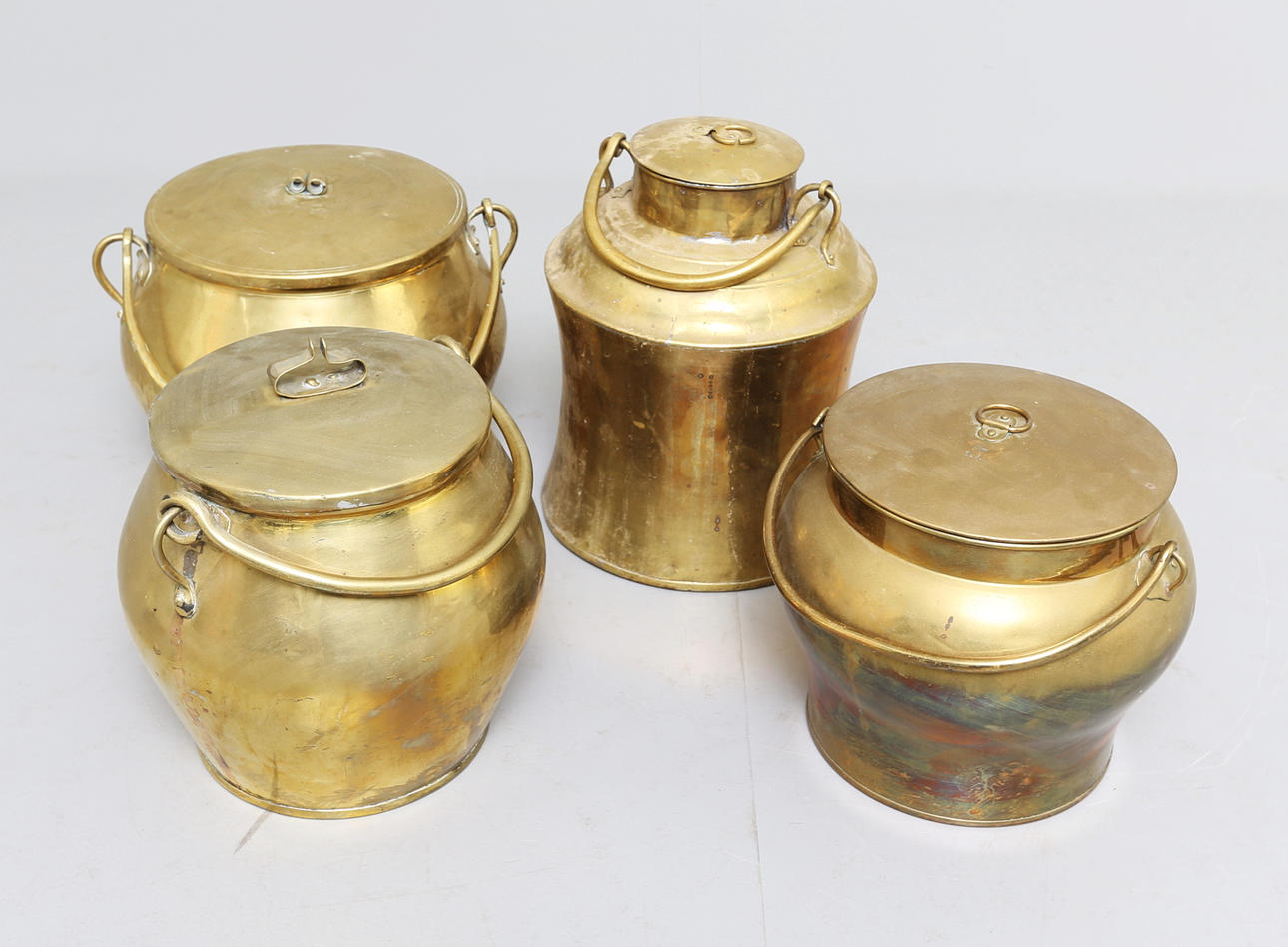 BULKRUKOR, 4st, Mässing, 18/1900-tal.