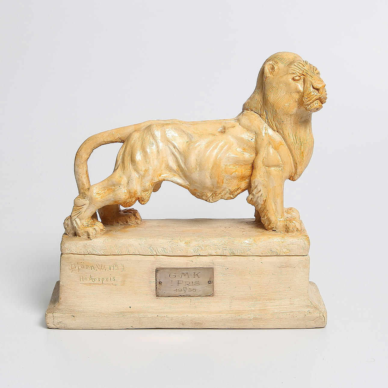 SKULPTUR, gips, Björn Wennerberg, signerad. 1937.