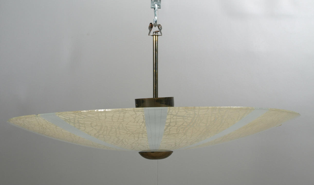 TAKLAMPA, glasplafond, 1930-tal.