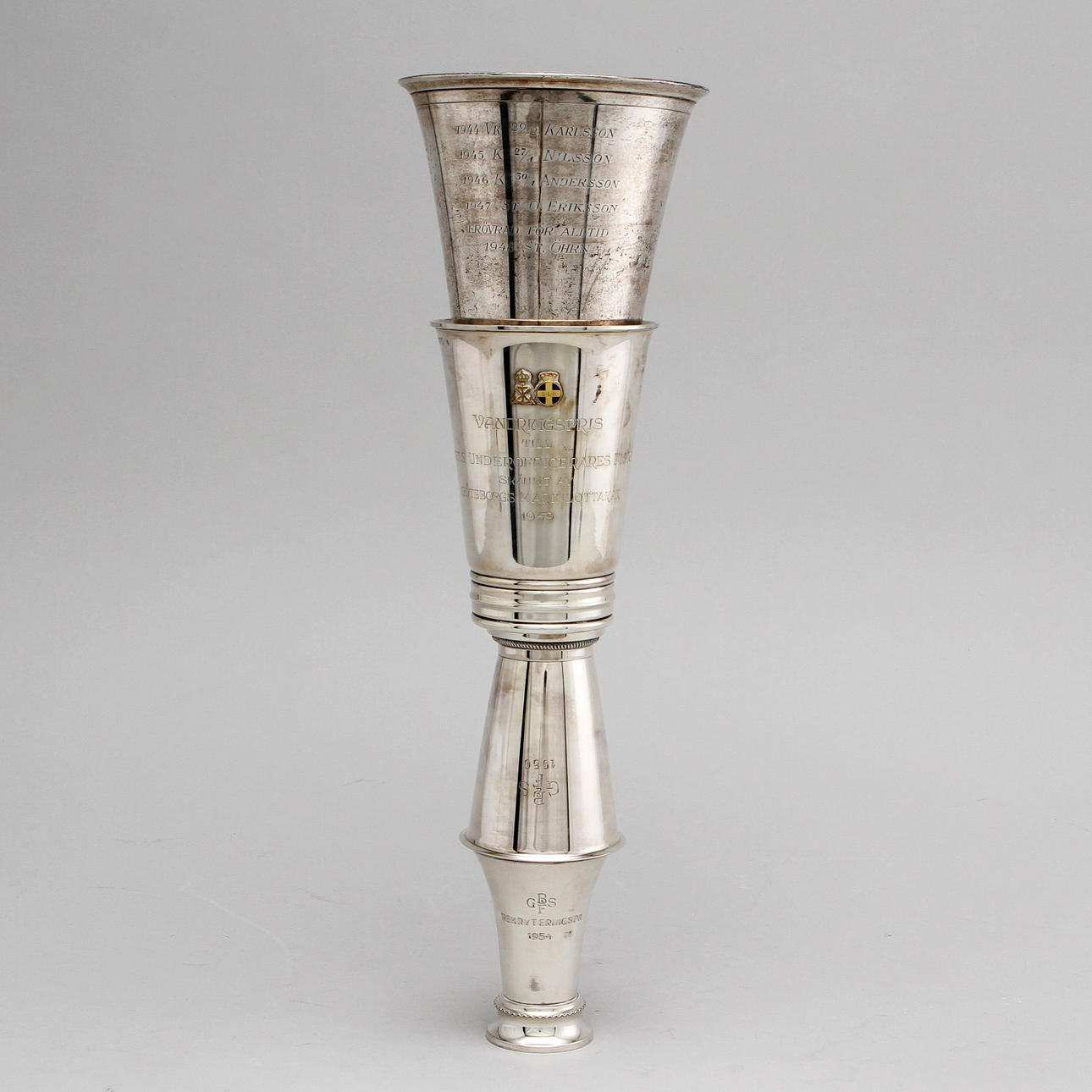 BÄGARE, 4 st, Silver, ca 416 gram.