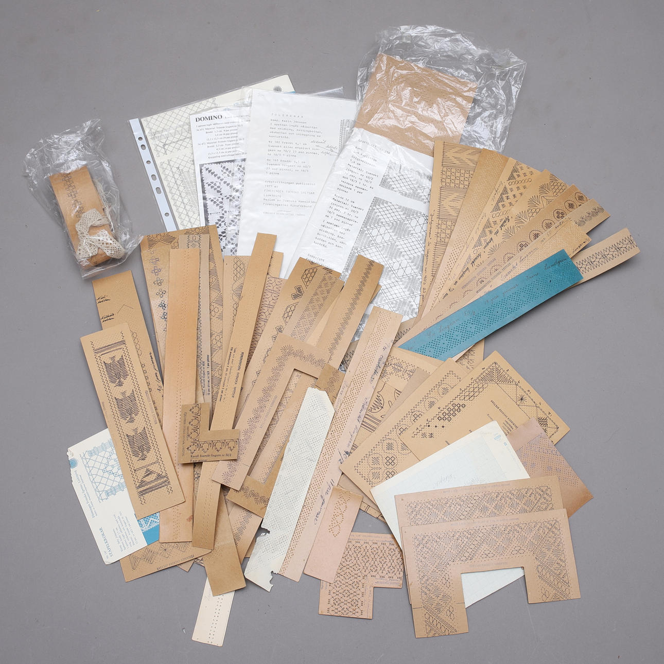 KNYPPELMÖNSTER, parti, 1900-tal.