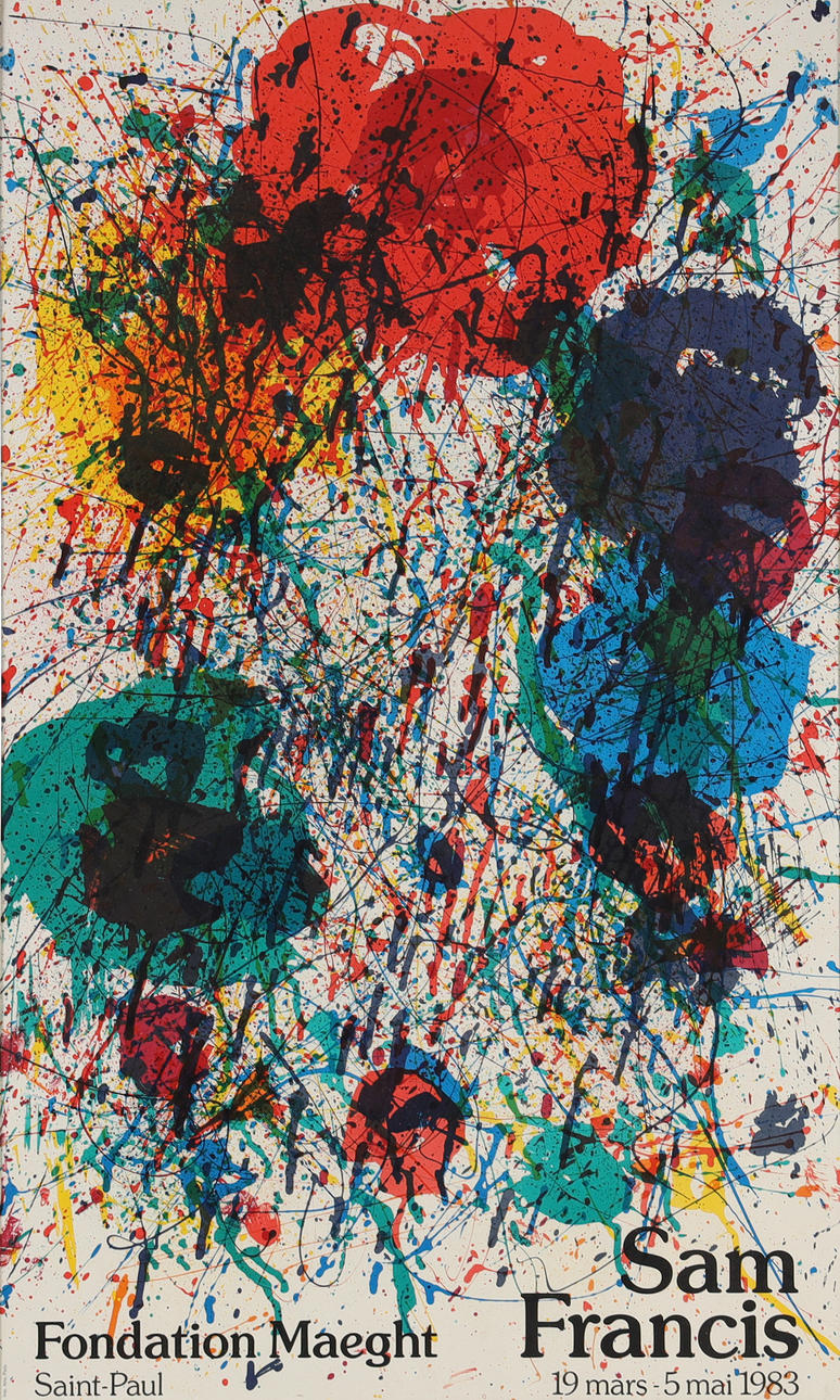 SAM FRANCIS (USA, 1923-1994), exhibition poster.