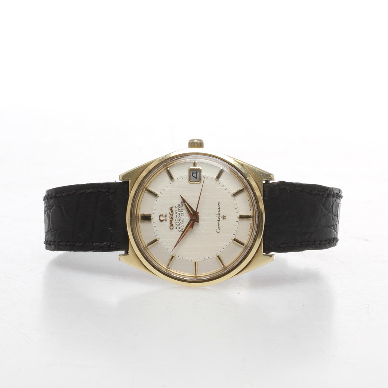 ARMBANDSUR, Omega Constellation, Automatic Chronometer, guld på stål.