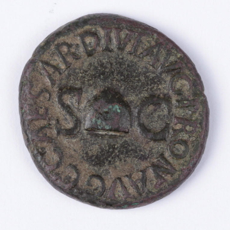 MYNT, brons, quadrans, Caligula 37-41 e.kr.