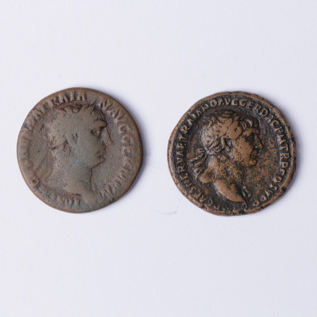 MYNT, 2 st. brons, as, Trajanus 98-117 e.kr.