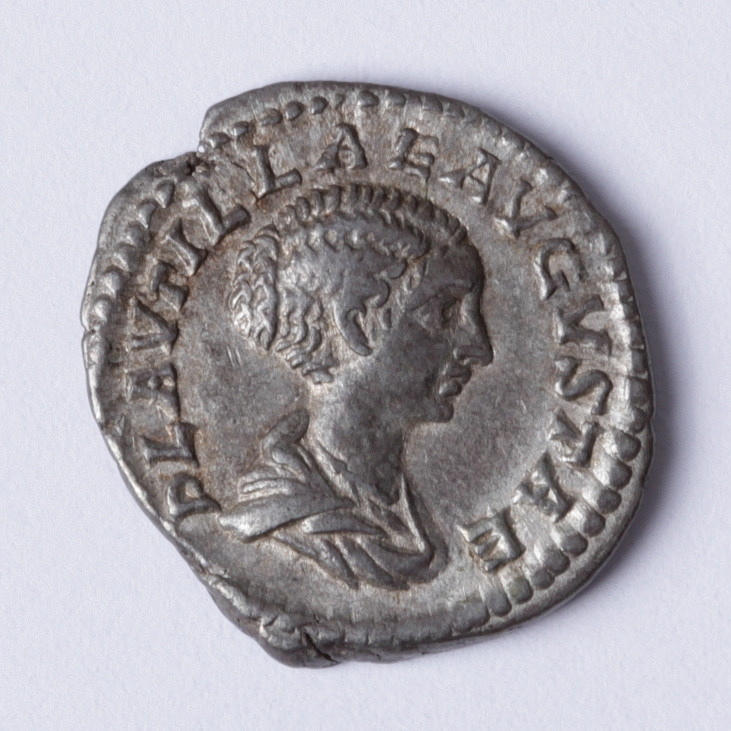 MYNT, silver, denar, Plautilla.