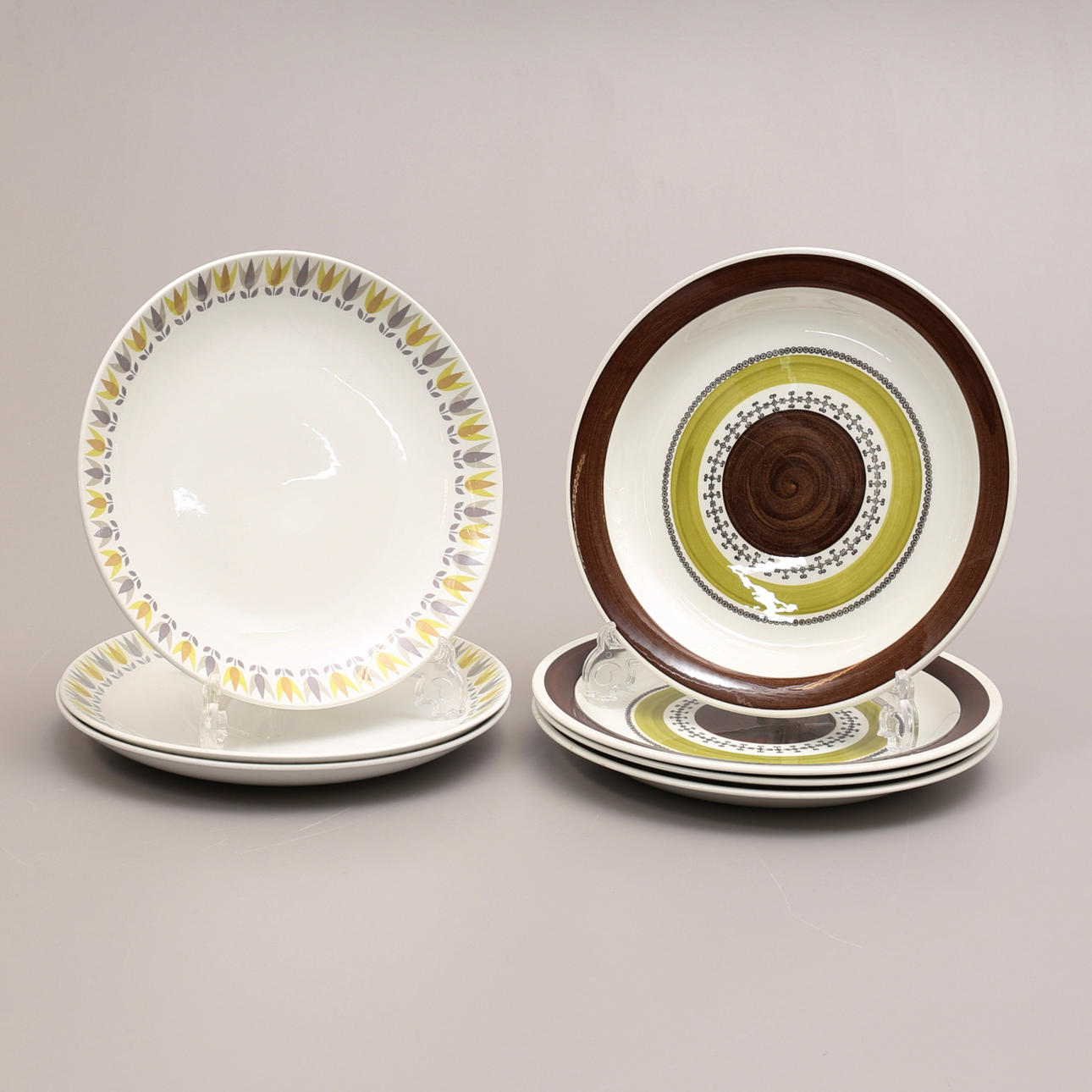 MATTALLRIKAR, 7 st, Gustavsberg/Rörstrand.