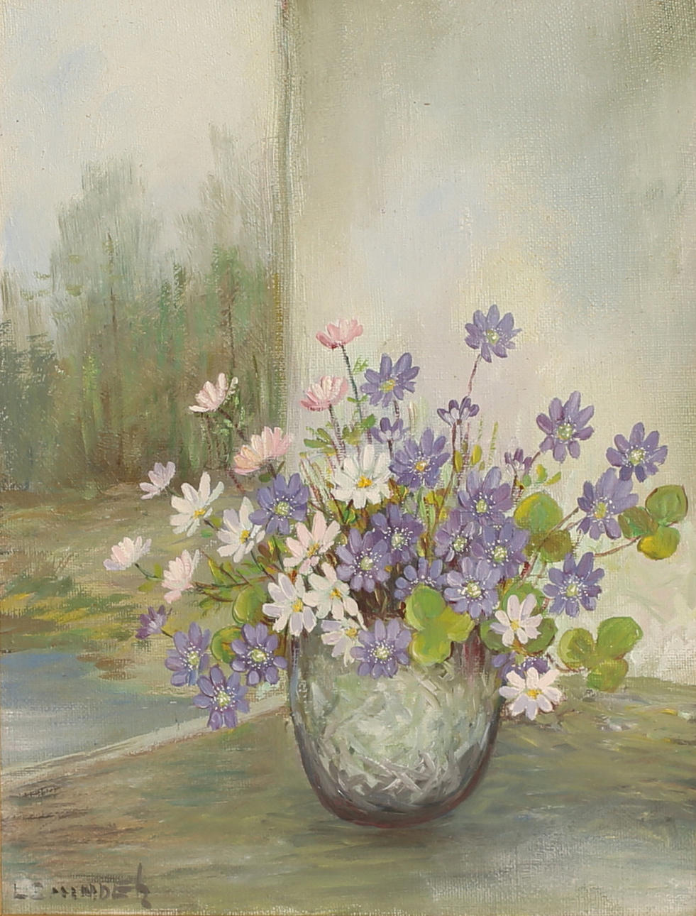 LISA SOLLANDER-BLOMQVIST. Oil on canvas, signed.