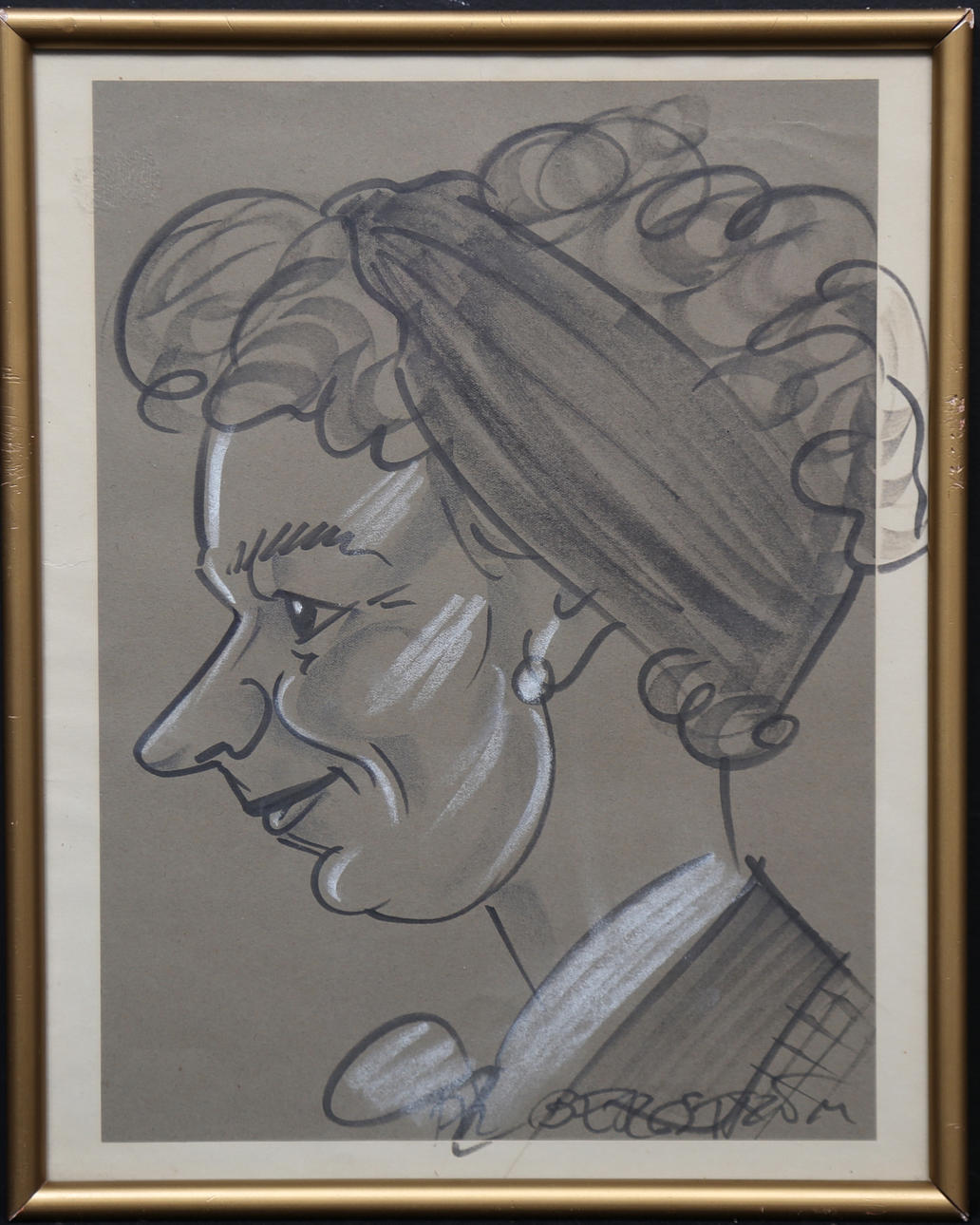 AL BERGSTRÖM. Blandteknik, signerad.