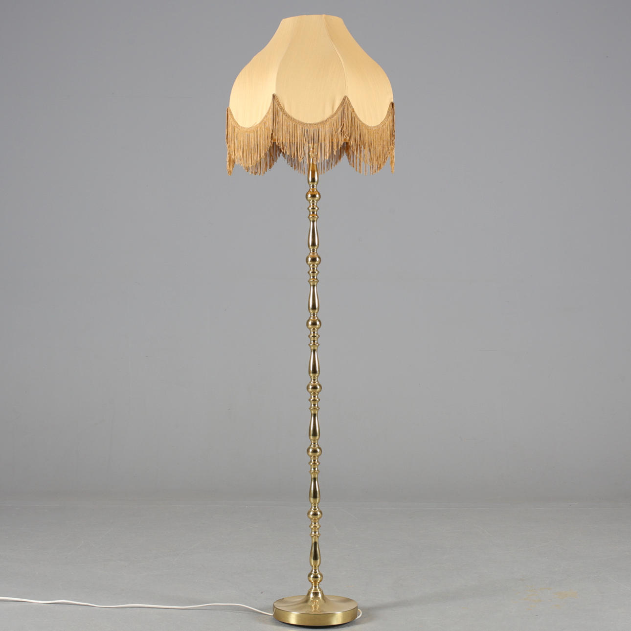 FLOOR LAMP, brass frame, Type G 404, Ikea, labeled.