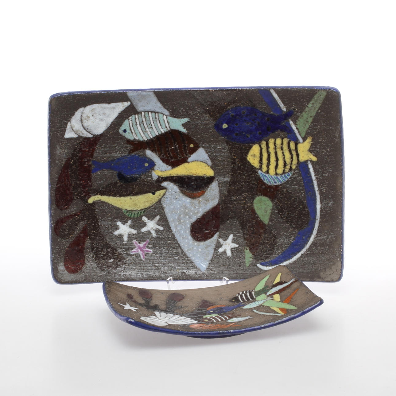 FAT 2 st, keramik, "Havsflora", Anna-Lisa Thomson, Upsala-Ekeby.