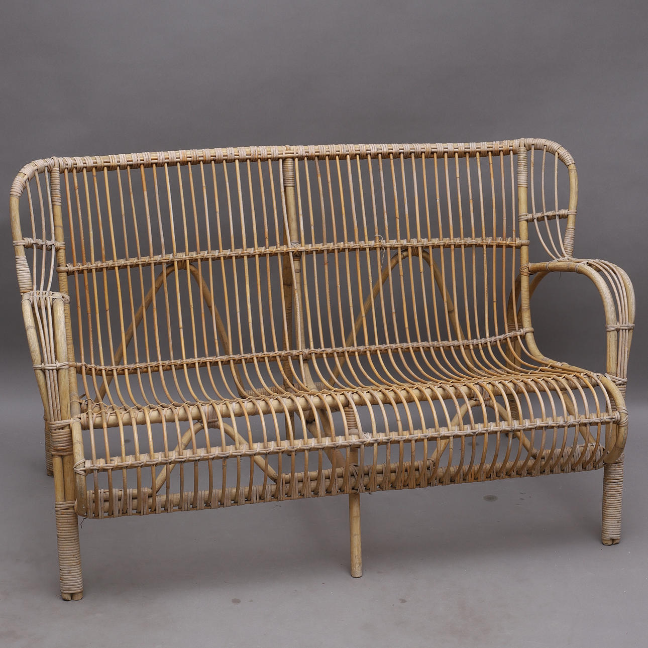 SOFA, Bambus/Rattan, 1900er.