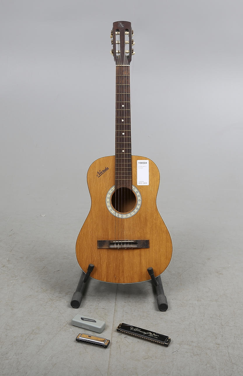 GITARR, samt MUNSPEL, 2 st.