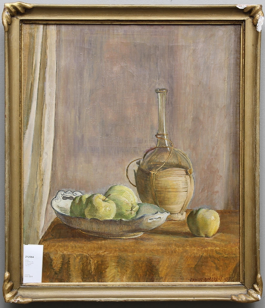 EDWIN ALMGREN. Olja på duk, signerad och daterad 1926.