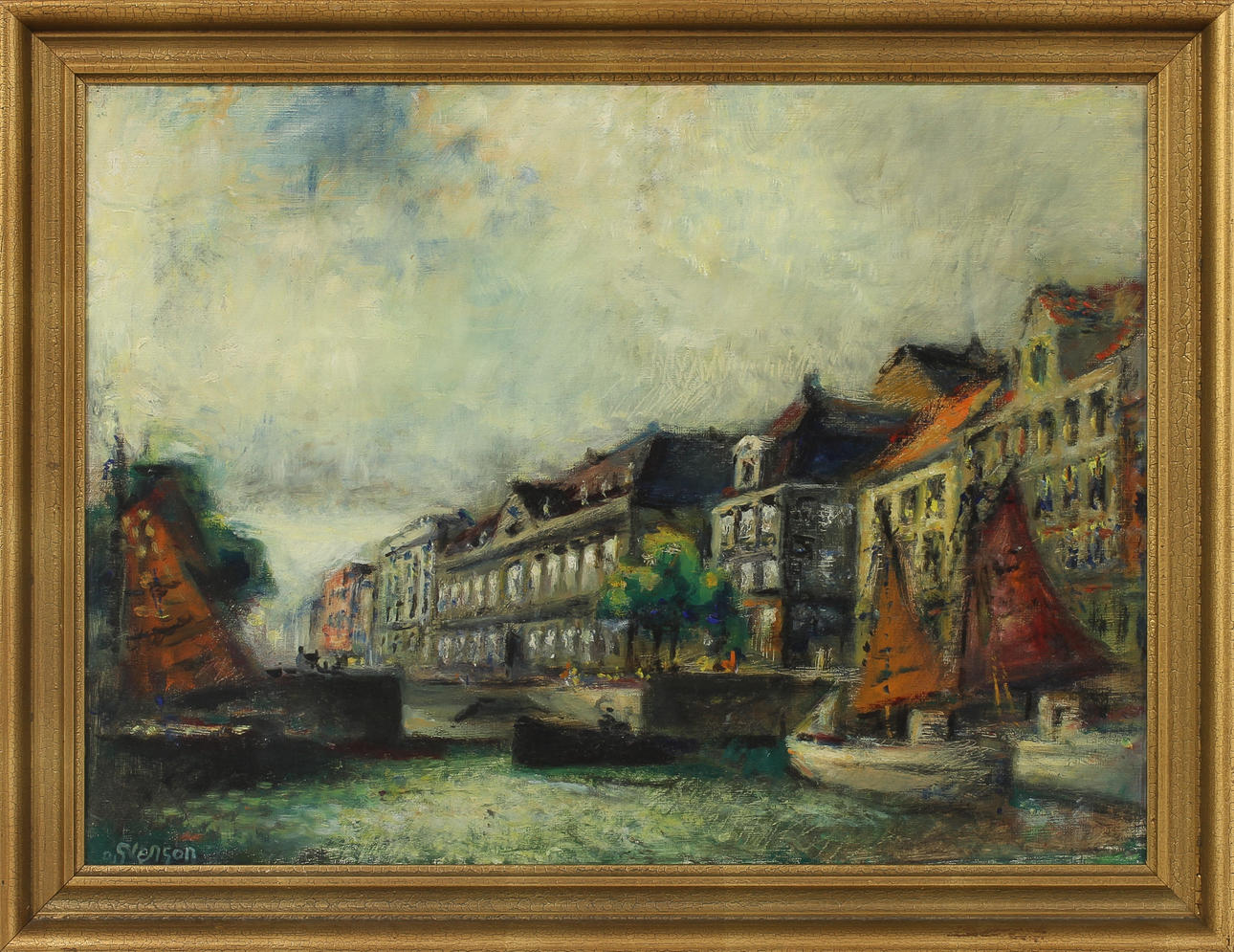 OVE CARL SVENSON. olja på duk, signerad.