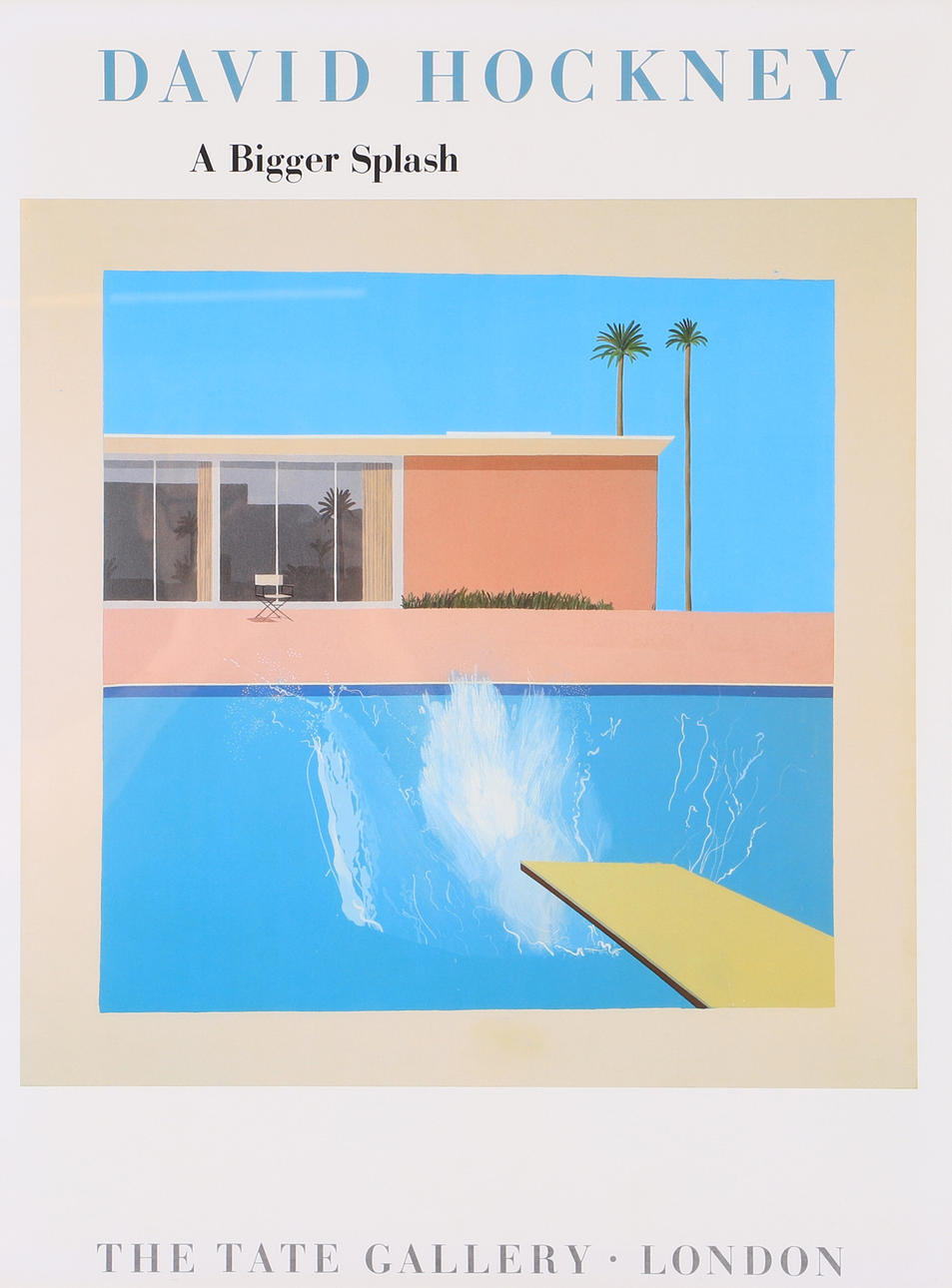 GALERIEPLAKAT, David Hockney, Tate Gallery.