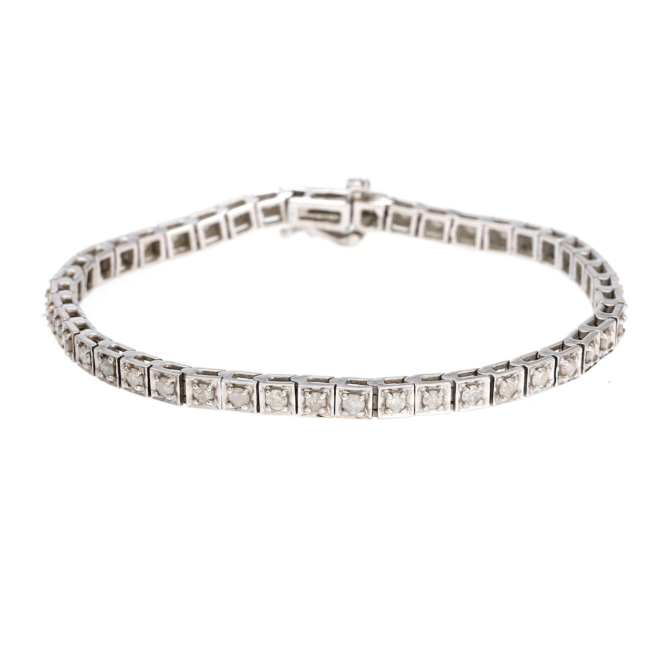 Diamant rivière armbånd.
