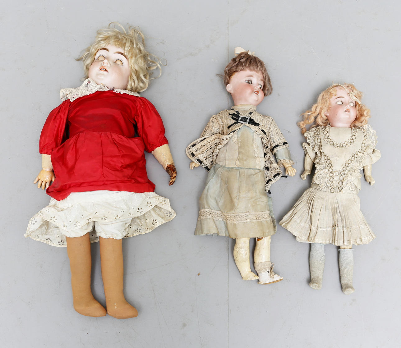 PORSLINSDOCKOR, 3 st, Tyskland, 1900-tal.