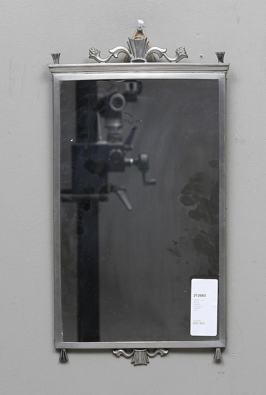 SPEGEL, tenn, Herman Bergman Konstgjuteri, Stockholm 1931.