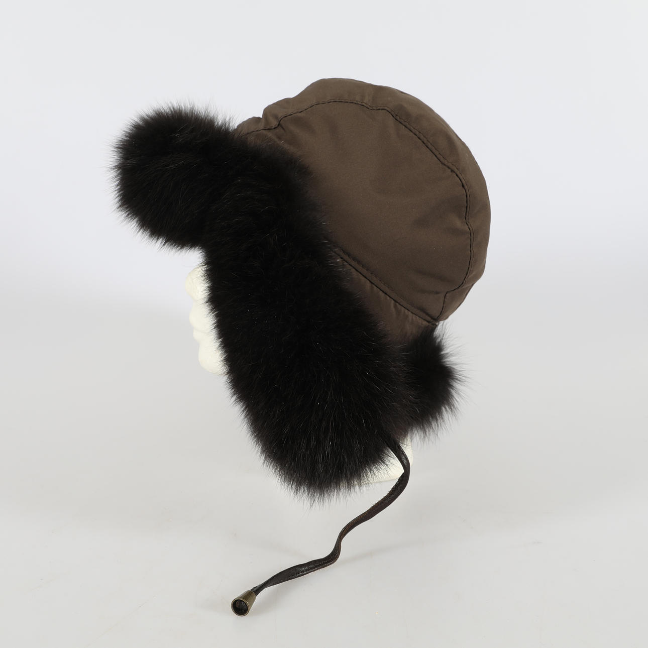 HPI Sweden Genuine Sheared Mink Hat Dark Brown Harka hat - Shepherd of Sweden main image 2