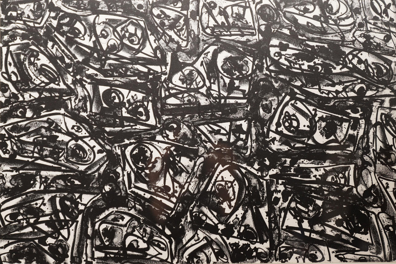 ANTONIO SAURA. Untitled, lithograph on paper.