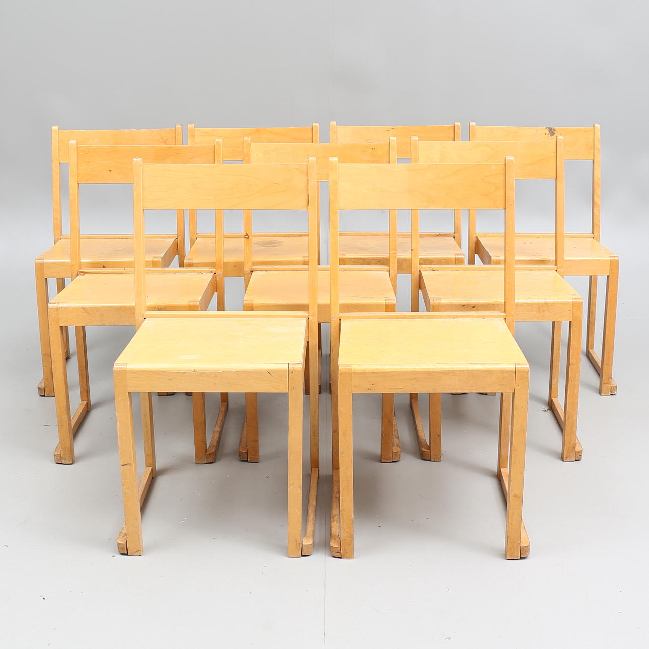 STOLAR, 9 st, "Orkesterstolen", Sven Markelius.