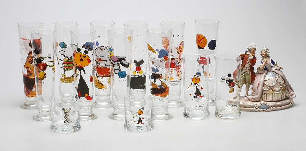 GLAS och PORSLIN, 15 delar, bla Lasse Åberg.